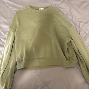 green crew neck